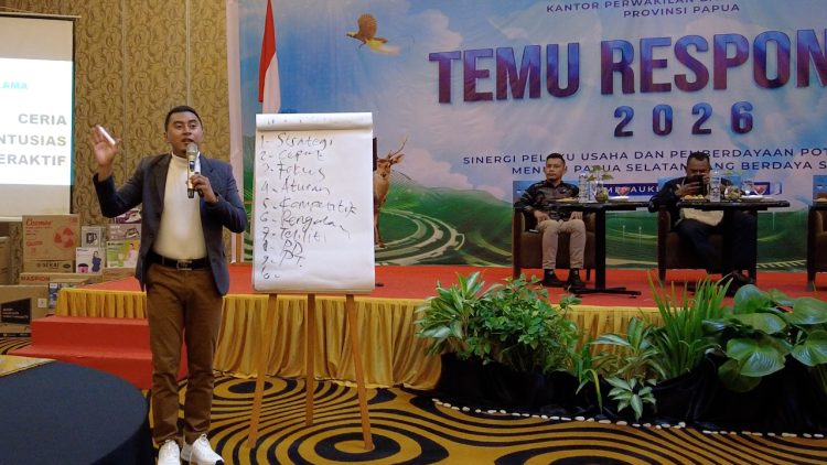 CEO Hafara Group, Aqil Baihaqi saat memaparkan materinya. (Foto: Istimewa)