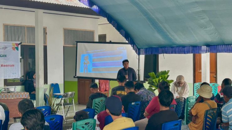 Edukasi keuangan kepada Petani dengan tema “Ngobrol Keren tentang Keuangan (NokenKu)” di Keerom. (Foto: Istimewa)
