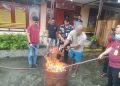 Sat Resnarkoba Polres Jayapura Musnahkan Barang Bukti Ganja