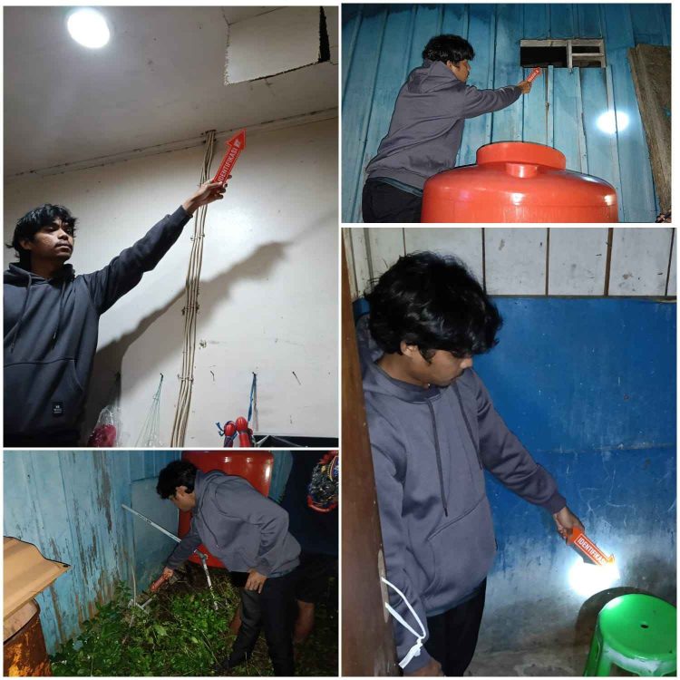 Polres Mamberamo Tengah saat melakukan pengamanan dan olah tempat kejadian perkara (TKP). Foto: Istimewa)