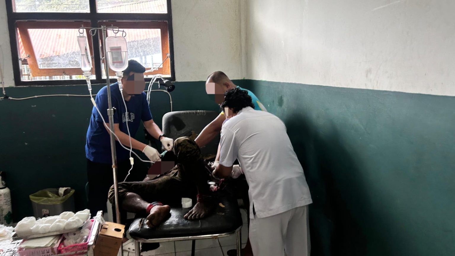 Pelaku berhasil diamankan dan dievakuasi ke RSUD Mulia. (Foto: Istimewa)