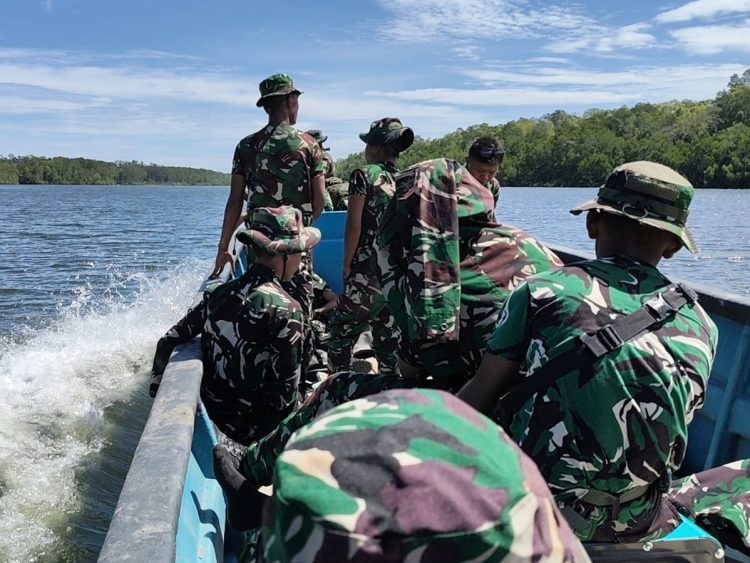Keberangkatan personel Satgas TMMD ini menandai dimulainya pelaksanaan program TMMD ke-128. (Foto: Nathan Making)