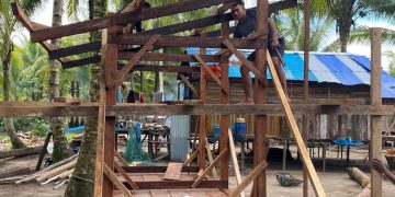 Progres Pembangunan MCK Umum TMMD Kodim 1710/Mimika Capai 25 Persen