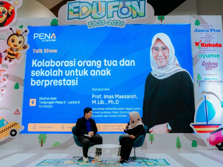 Talkshow bersama Guru Besar UIN Sunan Ampel Surabaya Profesor Imas Maesaroh dalam EDUFUN 2026. (Foto: Istimewa)