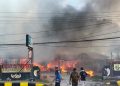 Kebakaran Hebat Landa Kawasan Den Zipur Waena, 11 Ruko Ludes Terbakar