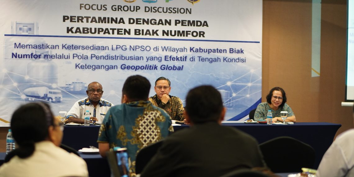 Focus Group Discussion (FGD) Pertamina Patra Niaga bersama Pemerintah Daerah Kabupaten Biak Numfor dan DPRK Kabupaten Biak Numfor. (Foto: Istimewa)