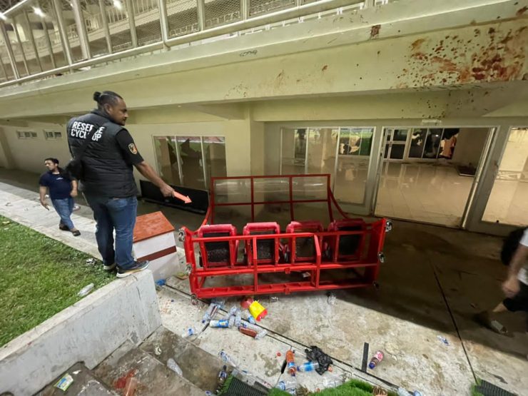 Berdasarkan hasil olah tempat kejadian perkara (TKP), polisi mencatat kerusakan cukup besar akibat kericuhan. (Foto: Istimewa)