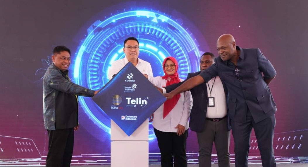 Peluncuran Kabel Laut Pukpuk, Jembatan Digital Pertama yang Menghubungkan Indonesia – Papua Nugini. (Foto: Istimewa)