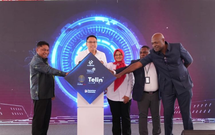 Peluncuran Kabel Laut Pukpuk, Jembatan Digital Pertama yang Menghubungkan Indonesia – Papua Nugini. (Foto: Istimewa)