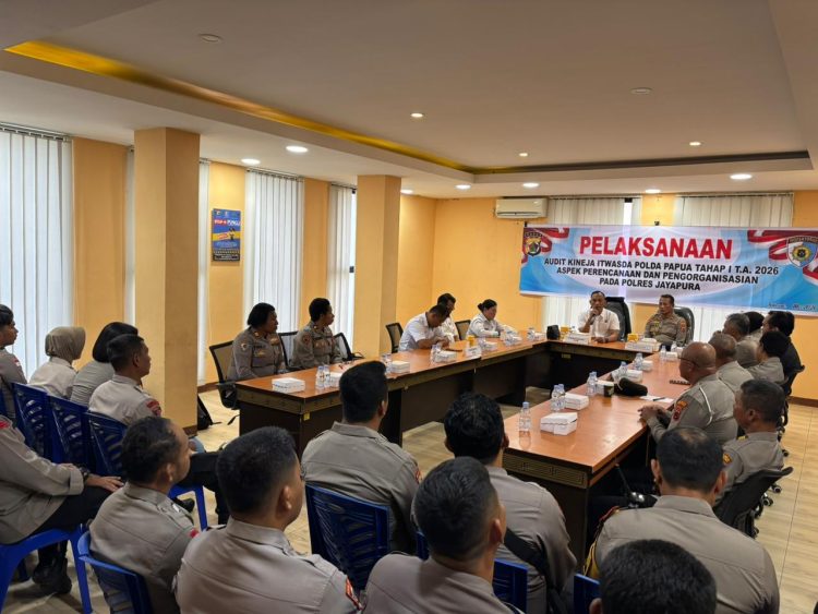 Itwasda Polda Papua Lakukan Pemeriksaan Kinerja di Polres Jayapura. (Foto: Istimewa)