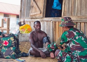 Satgas TMMD Kodim 1710/Mimika Terus Maksimalkan Pelayanan Kesehatan Warga