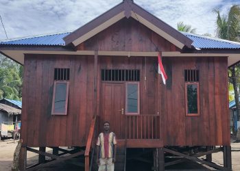 Nikodemus Awaiti Bersyukur Rumah Program TMMD Rampung Dibangun