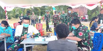 Bakti Sosial Pengobatan Gratis dan Makan Bersama Warnai Penutupan TMMD Keakwa