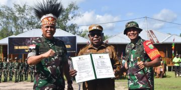 Pangdam XVII/Cenderawasih Resmi Tutup TMMD Ke-128 Kodim 1710/Mimika di Kampung Keakwa