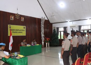 Pelanggaran Disiplin Anggota Ditindak, Polres Asmat Kedepankan Transparansi