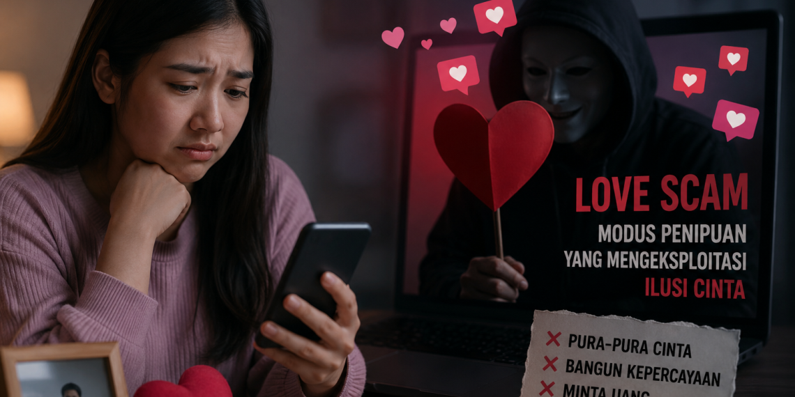 Ilustrasi love scam. (Foto: Istimewa)