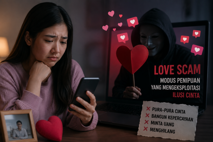 Ilustrasi love scam. (Foto: Istimewa)