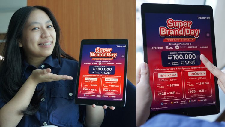 Telkomsel bersama Erajaya resmi meluncurkan program Super Brand Day di Region 6 (Sulawesi, Papua, dan Maluku) yang berlangsung mulai 15 Juni hingga 16 Agustus 2026. (Foto: Istimewa)