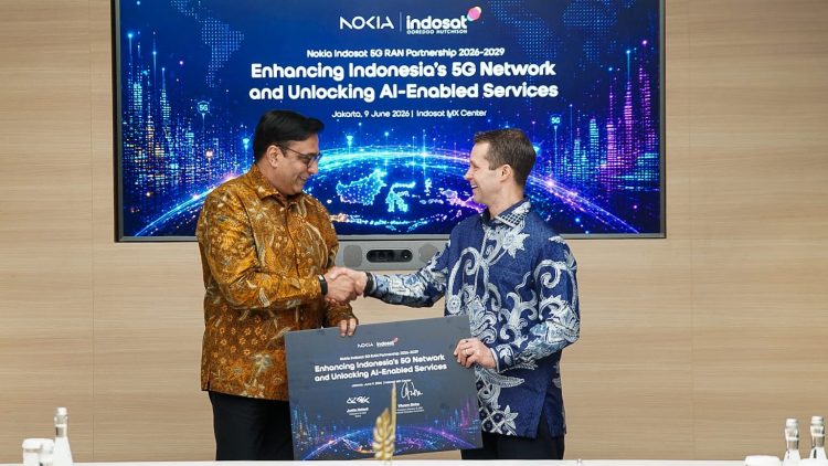 Kolaborasi Nokia dan Indosat Ooredoo Hutchison memperkuat fondasi jaringan 5G berbasis AI untuk mendukung inovasi digital dan pertumbuhan ekonomi Indonesia. (Foto: Istimewa)
