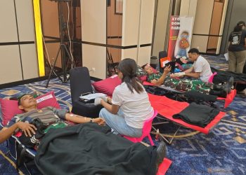 Peringati Hari Donor Darah Sedunia, Swiss-Belexpress Jayapura dan PMI Papua Kumpulkan 100 Kantong Darah