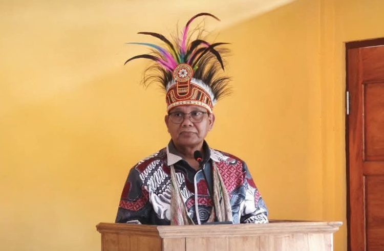 Dirjen Bimas Katolik, Suparman saat memberikan sambutannya. (Foto: Istimewa)