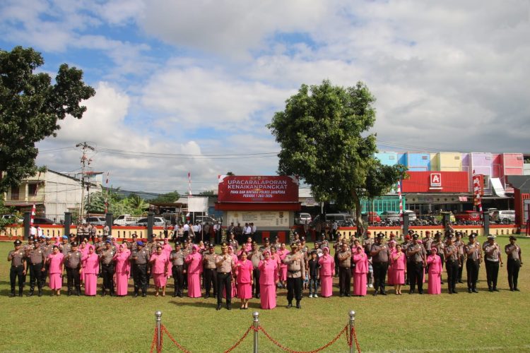 53 Personel Polres Jayapura Terima Kenaikan Pangkat Periode Juli 2026. (Foto: Istimewa)