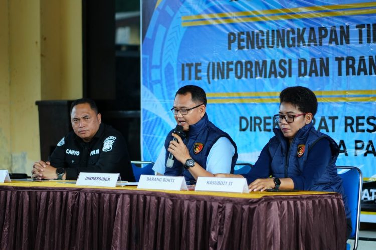 Direktorat Siber Polda Papua Ungkap Kasus ITE. (Foto: Cornelia Mudumi)
