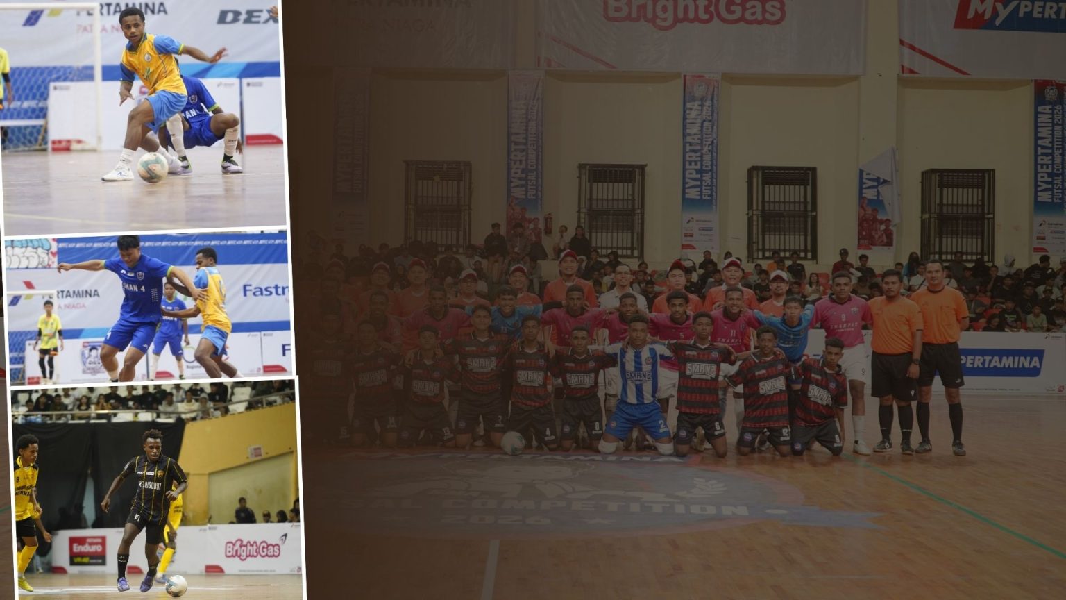 MyPertamina Futsal Competition 2026, kompetisi futsal yang mempertemukan 16 tim terbaik tingkat SMA se-Jayapura. (Foto: Istimewa)