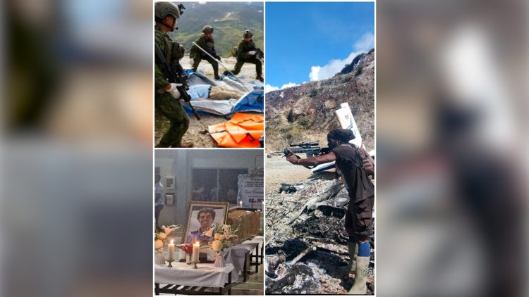 peristiwa yang merenggut nyawa seorang pilot di Papua. (Foto: Istimewa)