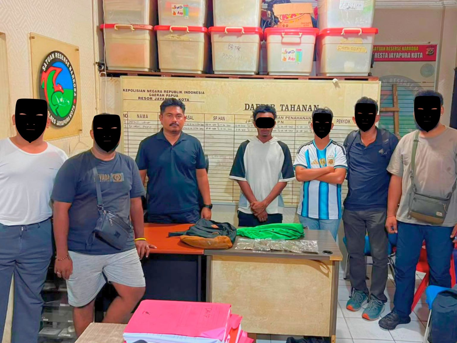 Operasi Satresnarkoba Berhasil Ungkap Peredaran Ganja di Kawasan Pelabuhan Jayapura. (Foto: Istimewa)