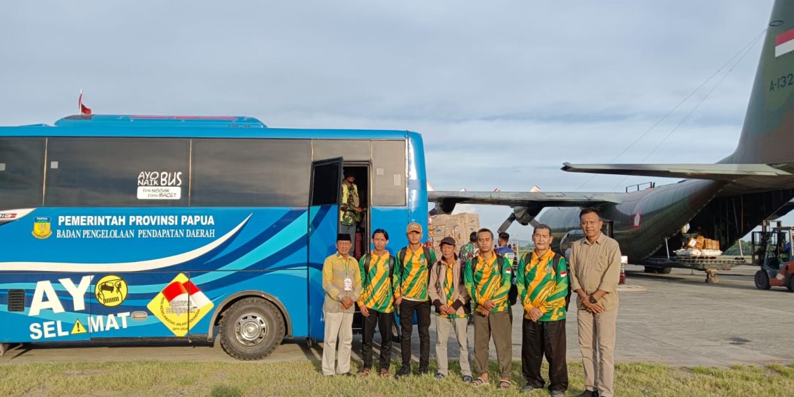 Panitia Pastikan Mobilitas Kafilah MTQ XXXI Papua Lancar Sejak Tiba di Sentani. (Foto: Istimewa)