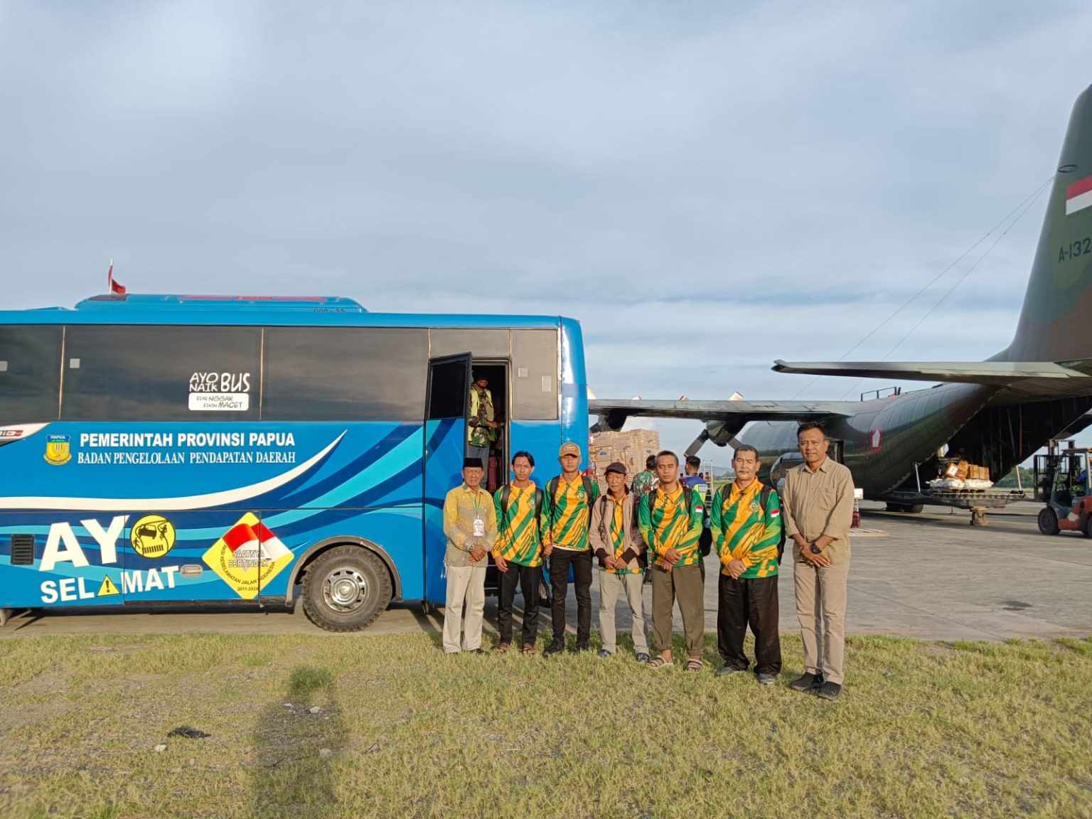 Panitia Pastikan Mobilitas Kafilah MTQ XXXI Papua Lancar Sejak Tiba di Sentani. (Foto: Istimewa)