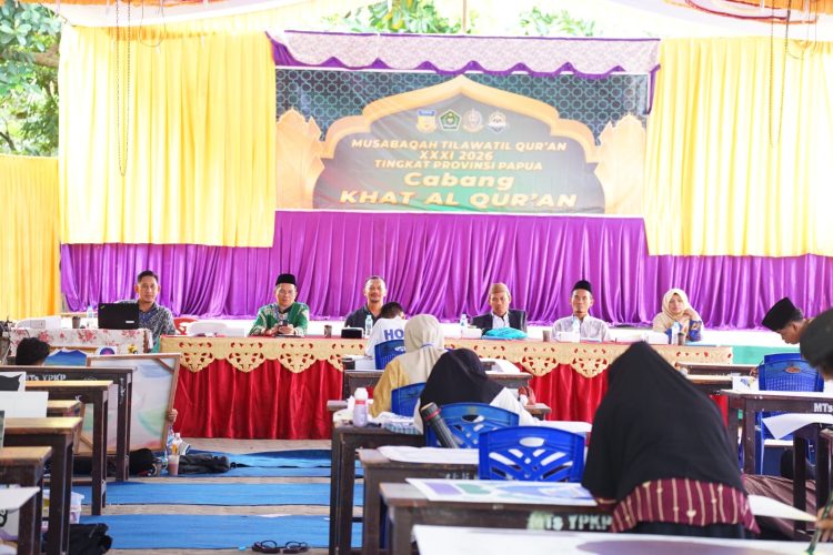 Perlombaan Cabang Musabaqah Khattil Al-Qur'an (MKQ) pada Musabaqah Tilawatil Qur'an (MTQ) XXXI Tingkat Provinsi Papua. (Foto: Istimewa)