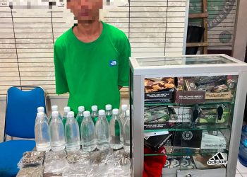 Peredaran Ganja Digulung di Pasar Los Entrop, Polisi Sita 17 Botol Arak Bali