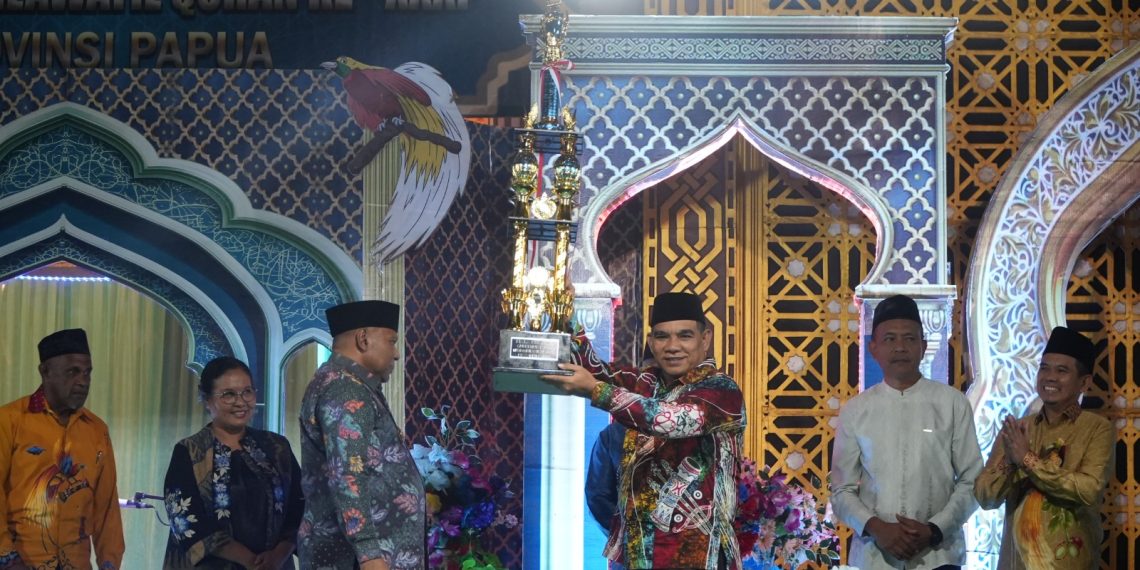 Penutupan Musabaqah Tilawatil Quran (MTQ) XXXI Provinsi Papua 2026, di Halaman Masjid Agung AL-Aqsha Sentani. (Foto: Istimewa)