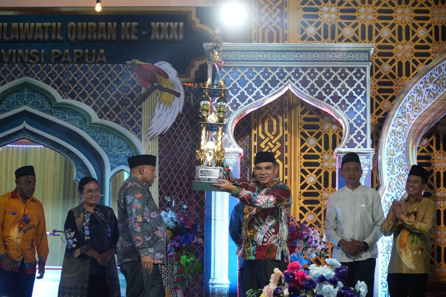 Penutupan Musabaqah Tilawatil Quran (MTQ) XXXI Provinsi Papua 2026, di Halaman Masjid Agung AL-Aqsha Sentani. (Foto: Istimewa)
