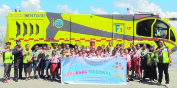 Peringati Hari Anak Nasional, Bandara Sentani Kenalkan Dunia Aviasi dan Tanamkan Budaya Keselamatan Sejak Dini