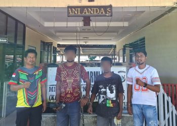 Dua Terduga Pelaku Pencurian Ditangkap Polsek Sarmi Kota, Barang Bukti Disita