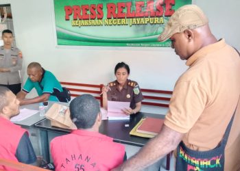 Polsek KPL Jayapura Serahkan Dua Tersangka Kasus Pencurian dengan Kekerasan ke Kejaksaan Negeri Jayapura