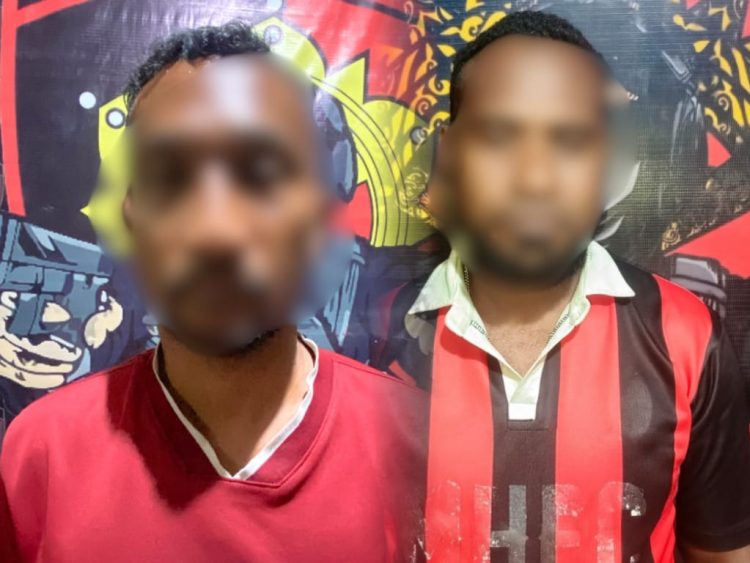 Pelaku berinisial M.Y (33) dan H.K (39) berhasil ditangkap. (Foto: Istimewa)