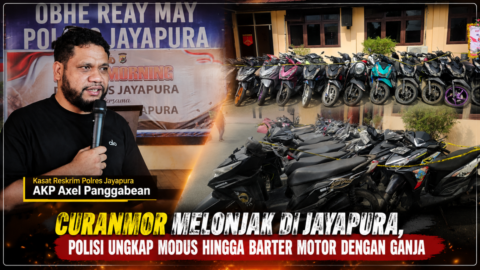 178 Kasus Curanmor di Jayapura. (Foto: Istimewa)