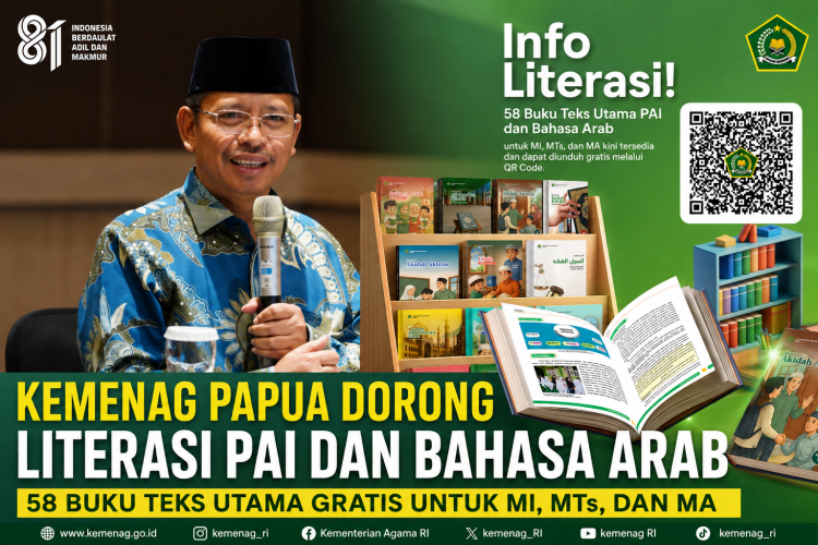 Buku Pendidikan Agama Islam (PAI) dan Bahasa Arab untuk siswa madrasah. (Foto: Istimewa)