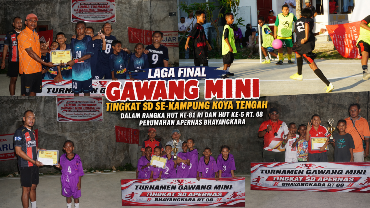 Semangat dan Sportivitas Warnai Turnamen Gawang Mini SD se-Kampung Koya Tengah. (Foto: Istimewa)