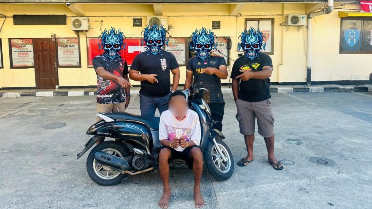Resmob Numbay Tangkap Terduga Pelaku Curat di Entrop, iPhone dan Perhiasan Berlian Diamankan. (Foto: Istimewa)