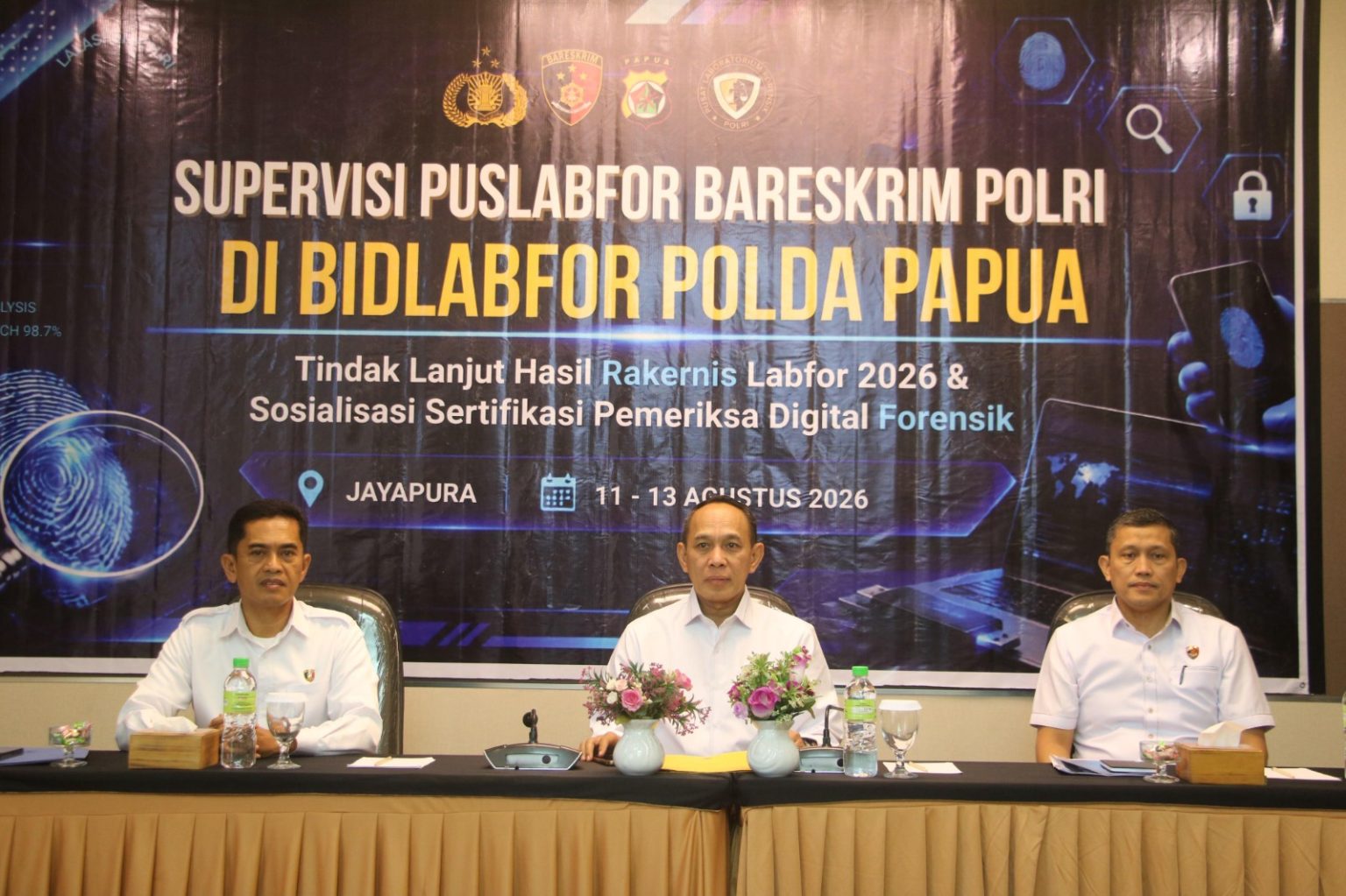 kKegiatan supervisi di Bidang Laboratorium Forensik (Bidlabfor) Polda Papua. (Foto: Istimewa)