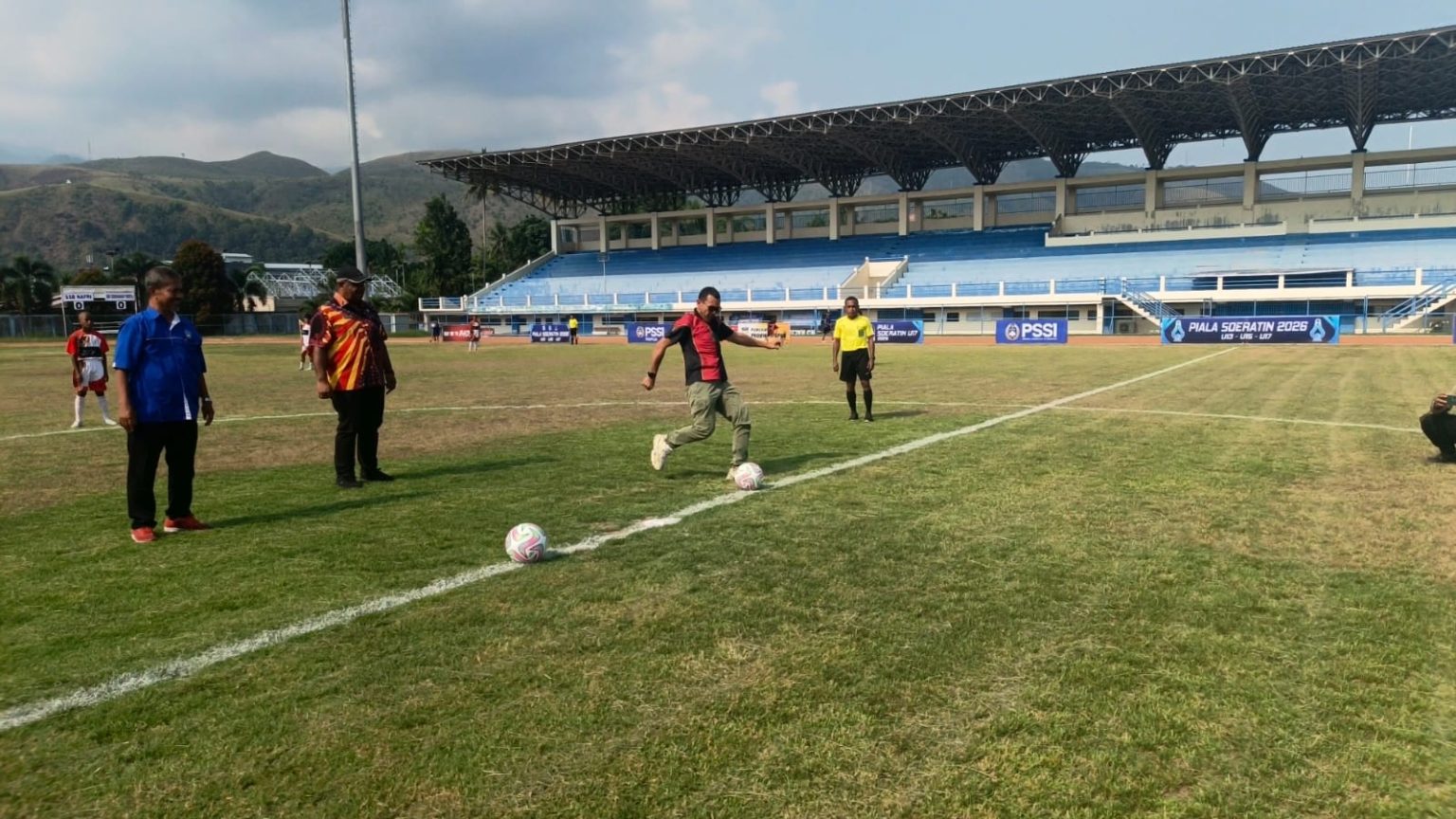 Kompetisi Piala Soeratin Papua 2026 resmi dimulai di Kabupaten Jayapura. (Foto: Cornelia Mudumi)