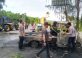 Gran Max Hantam Pembatas Jalan dan Terbakar, Dua Orang Tewas
