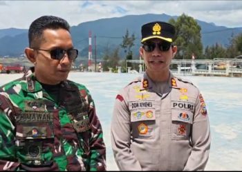 Gladi Bersih HUT ke-81 RI di Ilaga Kondusif, Polres dan Kodim Perkuat Pengamanan