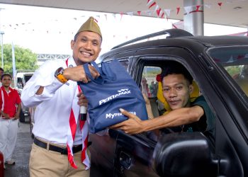 Pertamina Patra Niaga Rayakan Kemerdekaan Bersama Pelanggan di SPBU Papua-Maluku