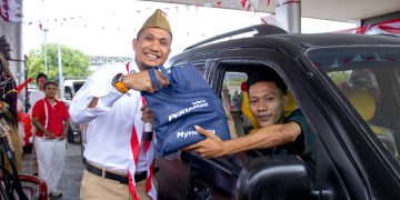 Pertamina Patra Niaga Rayakan Kemerdekaan Bersama Pelanggan di SPBU Papua-Maluku